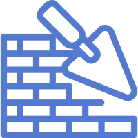Icone construction mur